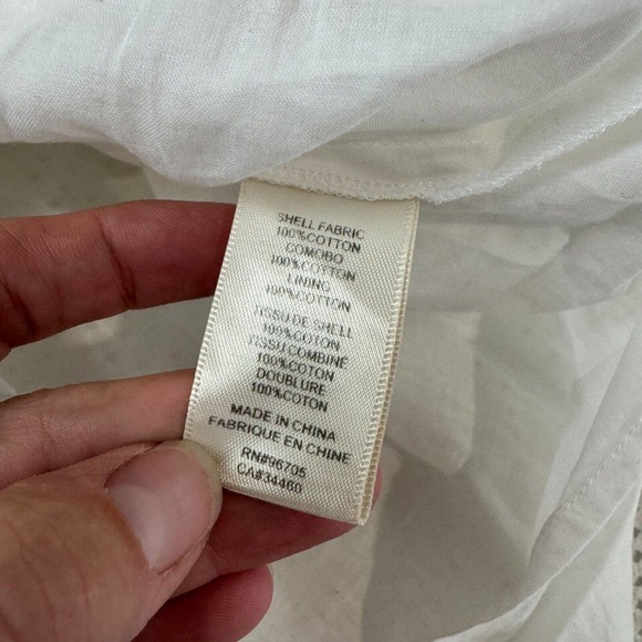 Rebecca Taylor Women's Netted‎ Eyelet Tie-Waist Cap Sleeve Dress Size 4 - Picture 11 of 13